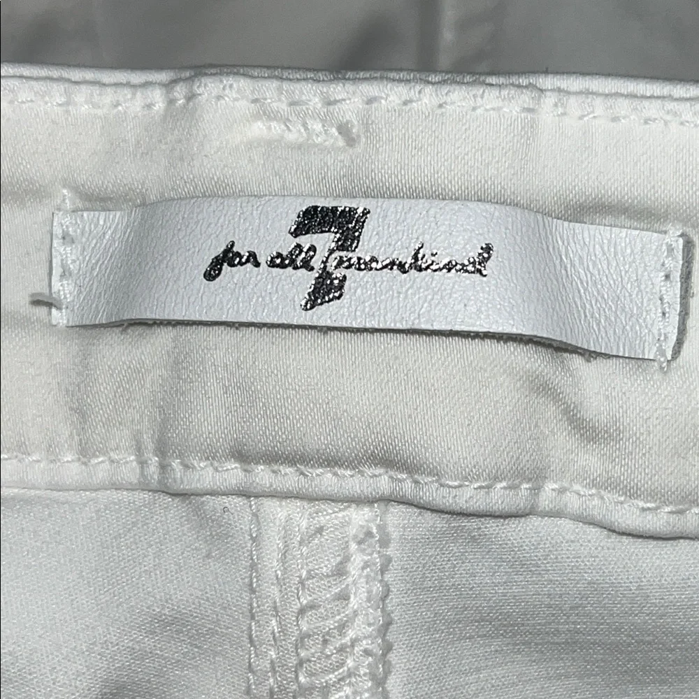 7 For All Mankind Women's Ankle Super Skinny Jeans Size 32 White